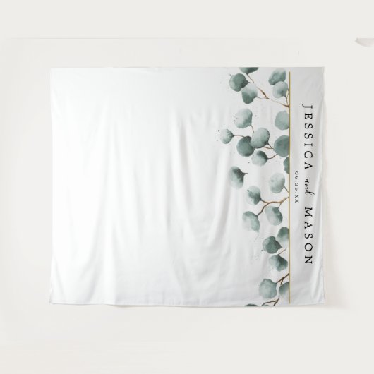 Eukalyptus Greenerity Backdrop Foto Stand Wandteppich (Vorderseite (Horizontal))