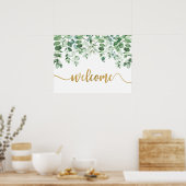 Eukalyptus Greenerity Begrüßungszeichen Poster (Küche)