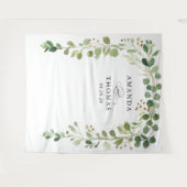 Eukalyptus Greenerity Blätter Arch Wedding Backdro Wandteppich (Vorderseite (Horizontal))