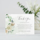 Eukalyptus Greenerity Blätter Elegante Hochzeit de Dankeskarte (Stehend Vorderseite)