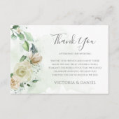 Eukalyptus Greenerity Blätter Elegante Hochzeit de Dankeskarte (Vorderseite)