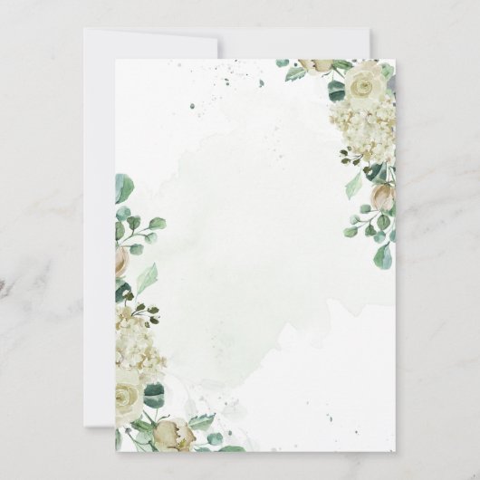 Eukalyptus Greenerity Blätter Elegante Hochzeit de Einladung (Rückseite)