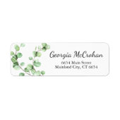 Eukalyptus Greenerity-Blätter Rücksendeadresse (Vorne)