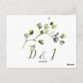 Eukalyptus Greenerity Blätter UAWG Postkarte (Rückseite)