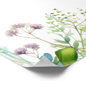 Eukalyptus Greenerity Blätter Wedding Poster (Ecke)