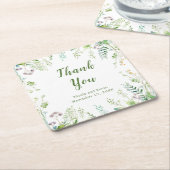 Eukalyptus Greenerity Blätter Wedding Rechteckiger Pappuntersetzer (angewinkelt)