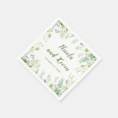 Eukalyptus Greenerity Blätter Wedding Serviette (Ecke)