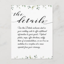 Eukalyptus Greenerity Border Black Wedding Details