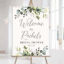 Eukalyptus Greenerity Brautparty Begrüßungszeichen