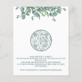 Eukalyptus Greenerity Budget QR Code Wedding Einla (Rückseite)