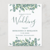 Eukalyptus Greenerity Budget QR Code Wedding Einla (Vorderseite)