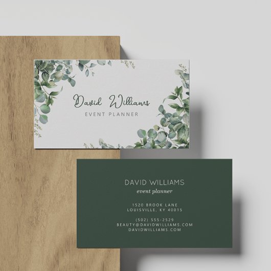 Eukalyptus Greenerity Business Card Visitenkarte