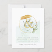 Eukalyptus Greenerity Gold Wedding QR CODE IN (Vorderseite)
