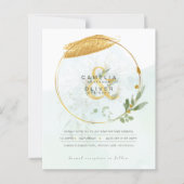 Eukalyptus Greenerity Gold Wedding QR CODE IN (Vorderseite)