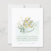 Eukalyptus Greenerity Gold Wedding QR CODE IN (Vorderseite)