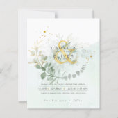 Eukalyptus Greenerity Gold Wedding QR CODE IN (Vorderseite)