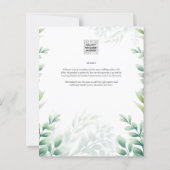 Eukalyptus Greenerity Gold Wedding QR CODE IN (Rückseite)