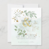 Eukalyptus Greenerity Gold Wedding QR CODE IN (Vorderseite)