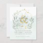 Eukalyptus Greenerity Gold Wedding QR CODE IN (Vorderseite)
