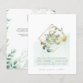 Eukalyptus Greenerity Gold Wedding QR CODE IN (Vorne/Hinten)