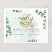 Eukalyptus Greenerity Gold Wedding QR CODE IN (Vorderseite)
