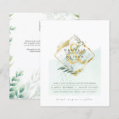 Eukalyptus Greenerity Gold Wedding QR CODE IN (Vorne/Hinten)