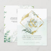 Eukalyptus Greenerity Gold Wedding QR CODE IN (Vorne/Hinten)
