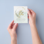 Eukalyptus Greenerity Gold Wedding QR CODE IN Flyer (Gruppe)