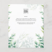 Eukalyptus Greenerity Gold Wedding QR CODE IN Flyer (Hinten)