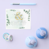 Eukalyptus Greenerity Gold Wedding QR CODE IN Flyer (Einzeln)