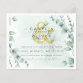 Eukalyptus Greenerity Gold Wedding QR CODE IN Flyer (Vorne)