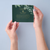 Eukalyptus Greenerity Gold Wedding QR CODE IN Flyer (Gruppe)