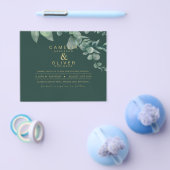 Eukalyptus Greenerity Gold Wedding QR CODE IN Flyer (Einzeln)