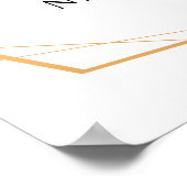 Eukalyptus Greenerity Gold Wedding Willkommenszeic Poster (Ecke)