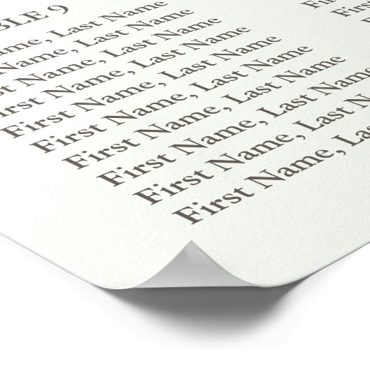 Eukalyptus Greenerity Hochzeitstabelle Poster (Ecke)