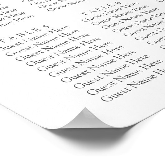 Eukalyptus Greenerity Hochzeitstisch Poster (Ecke)