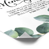 Eukalyptus Greenerity im Zeichen des Gedächtnisses Poster (Ecke)