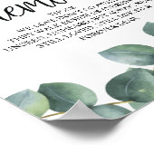 Eukalyptus Greenerity im Zeichen des Gedächtnisses Poster (Ecke)