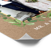 Eukalyptus Greenerity Kraft Gold Foto Poster (Ecke)