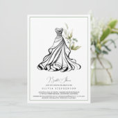 Eukalyptus Greenerity und Einladung zum Hochzeitsk (Stehend Vorderseite)