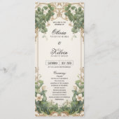 Eukalyptus Greenerity und Goldene Hochzeit Programm (Vorderseite)