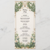 Eukalyptus Greenerity und Goldene Hochzeit Programm (Rückseite)