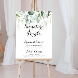 Eukalyptus Greenerity Unterschrift Drinks Poster