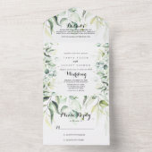 Eukalyptus Greenerity Wedding All In One Einladung (Innen Boden)