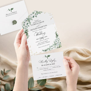 Eukalyptus Greenerity Wedding All In One Einladung