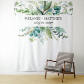 Eukalyptus Greenerity Wedding Backdrop Wandteppich (Beispiel)