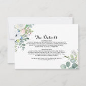 Eukalyptus Greenerity Wedding Details Beilage Kart Einladung (Vorderseite)