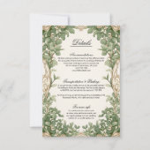 Eukalyptus Greenerity Wedding Details Eintrittskar (Vorderseite)