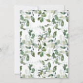 Eukalyptus Greenerity Wedding Einladung (Rückseite)