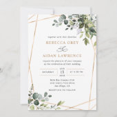 Eukalyptus Greenerity Wedding Einladung (Vorderseite)